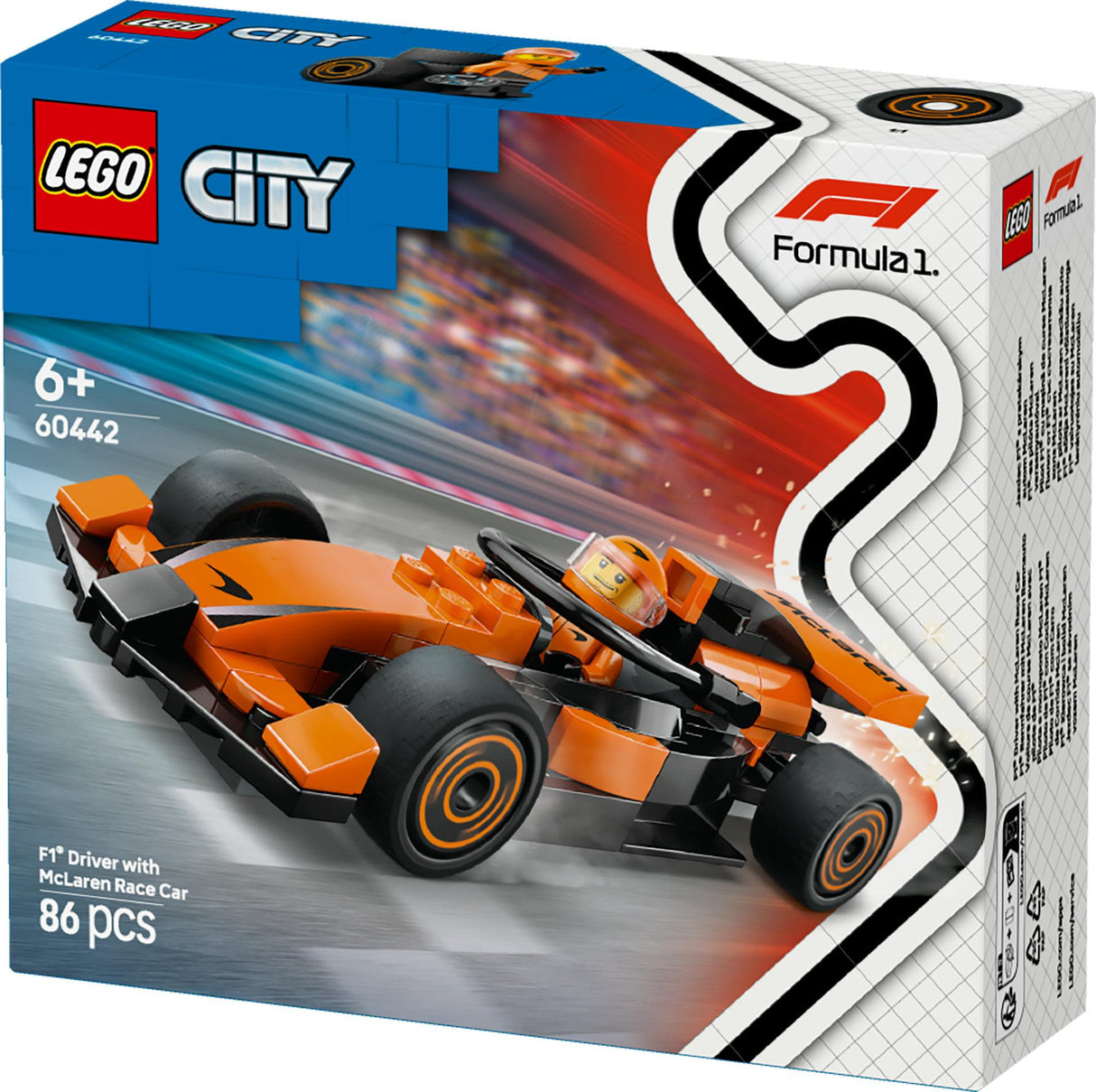LEGO 60442 City F1 Racer with McLaren Racing Car LEGO