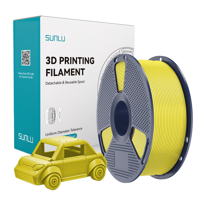 Sunlu PETG filament – gul, 1,75 mm, 1 kg