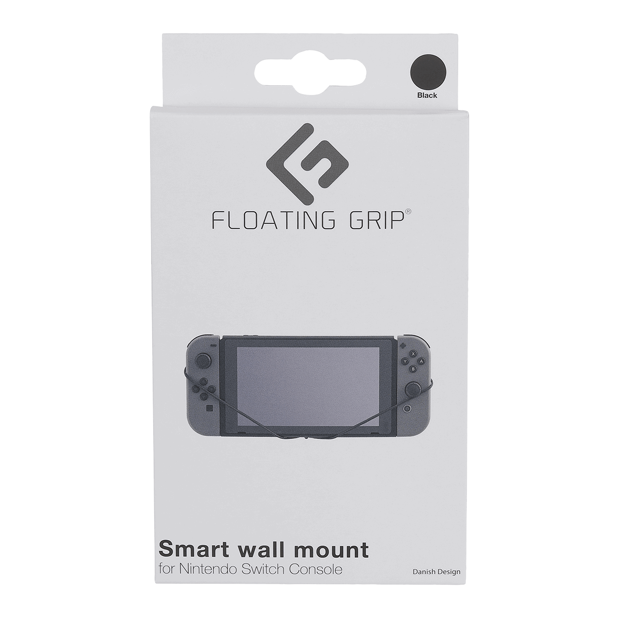 Nintendo Switch Console wall mount by FLOATING GRIP®, Black