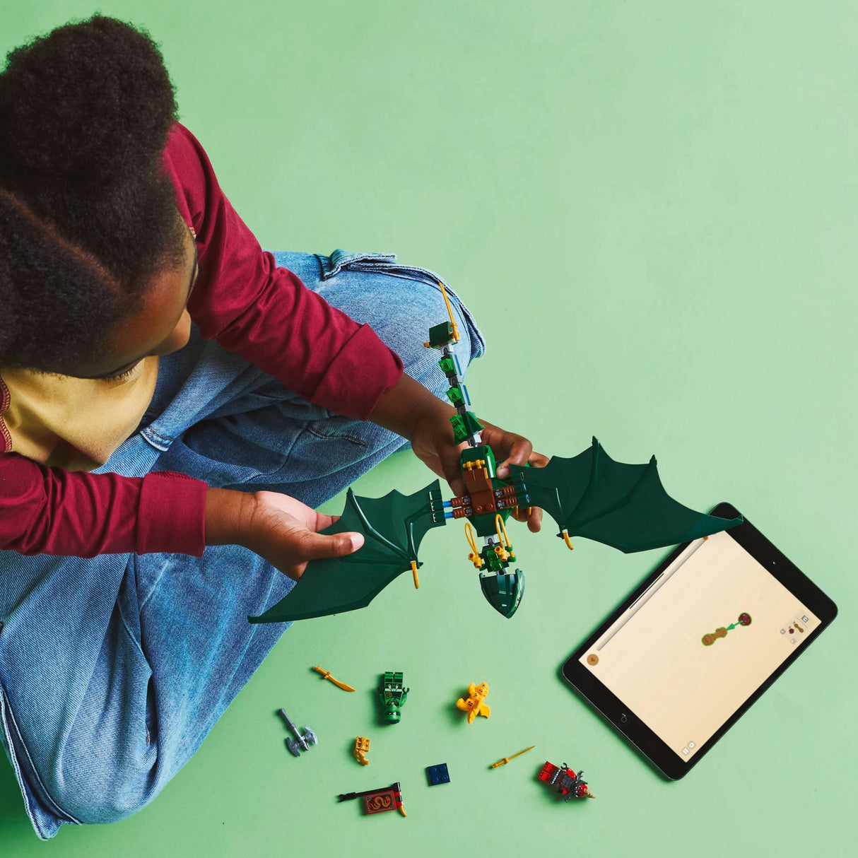 LEGO 71829 Ninjago Lloyd's Green Forest Dragon LEGO