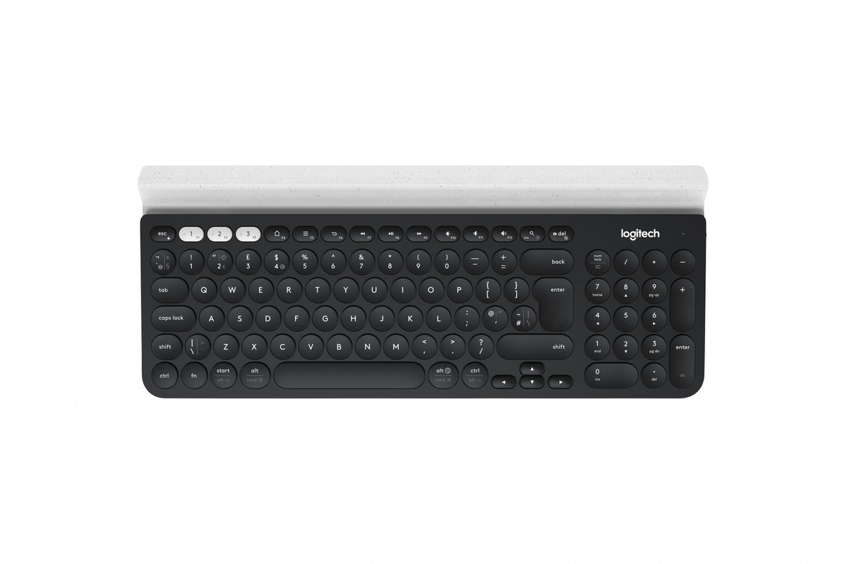 Logitech - K780 Multi-Device Wireless Keyboard, Grey/White (Nordic) Logitech
