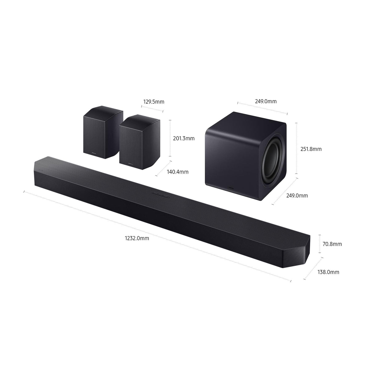 Soundbar Samsung HW-Q990F/EN 11.1.4 kan. 750W Bluetooth 5.3 Dolby Atmos Czarny Samsung