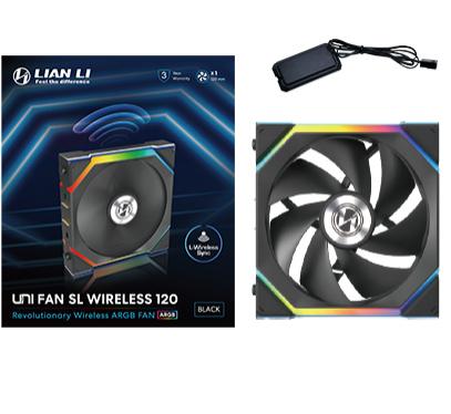 Lian Li UNI FAN SL Trådlös, Svart - 120 mm
