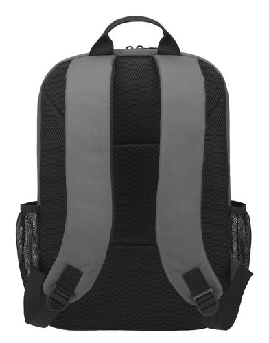 ASUS AP1602 mørkegrå rygsæk bagfra med netpolstring og justerbare skulderstropper