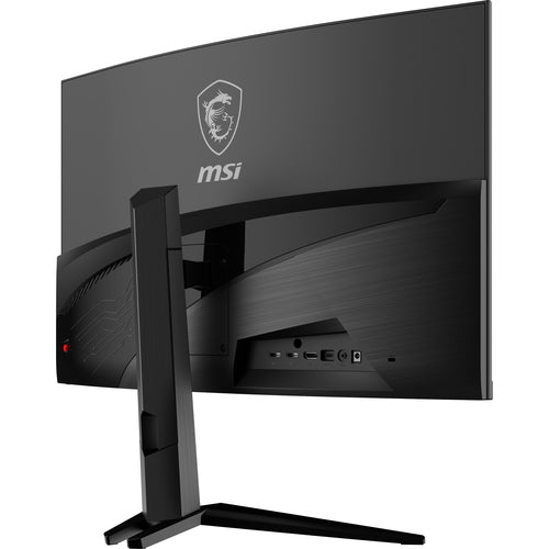 MSI MAG 321CUPDF – 31,5″ buet 4K-gamingskærm, 160 Hz – bagside set skråt