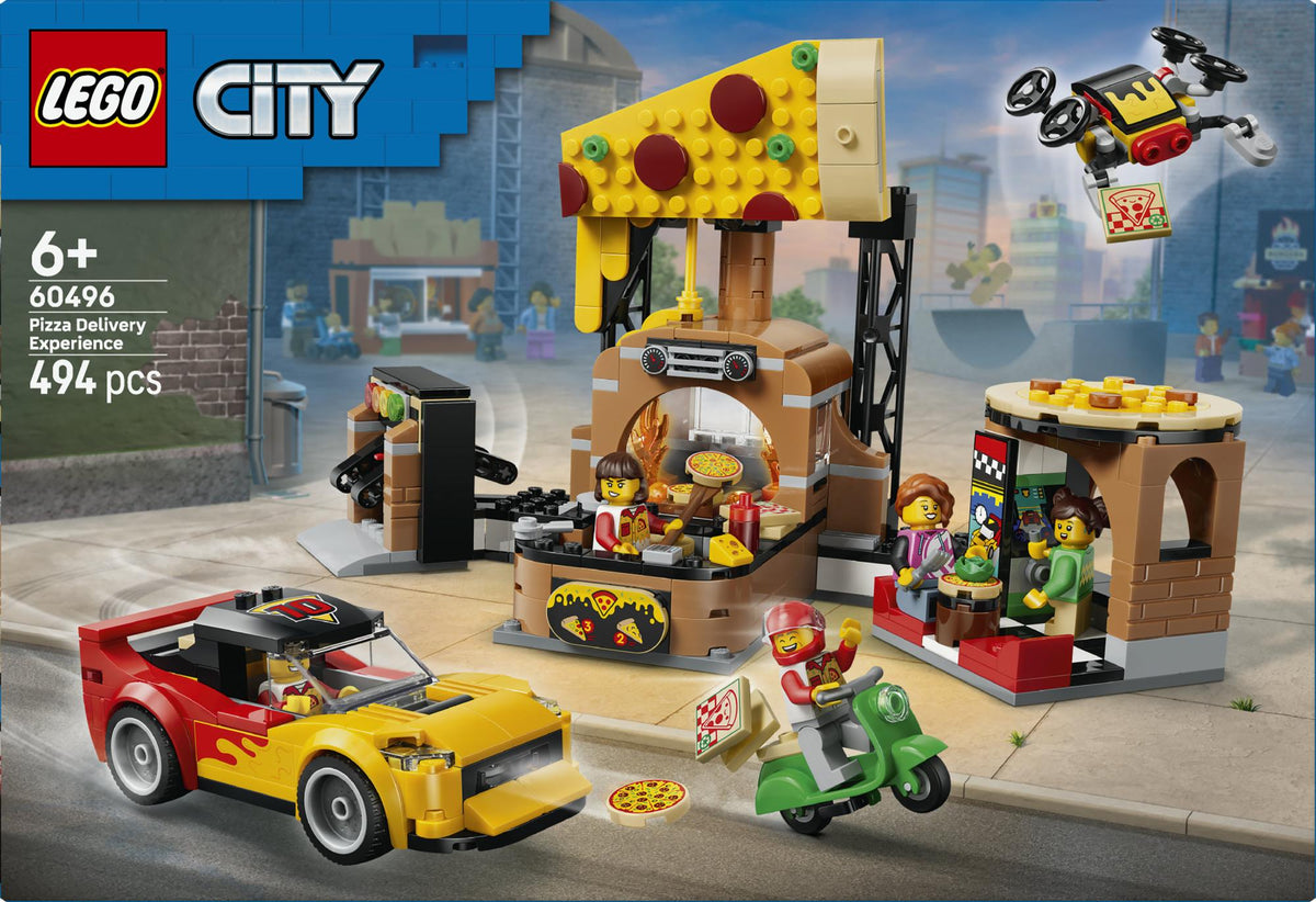 LEGO 60496 City pizza delivery experience with vehicles LEGO