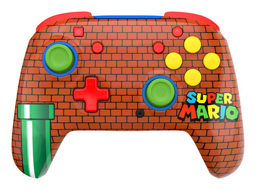 Turtle Beach Rematch Wireless – Mario Bricks Reveal – Switch – Front med murstensmotiv
