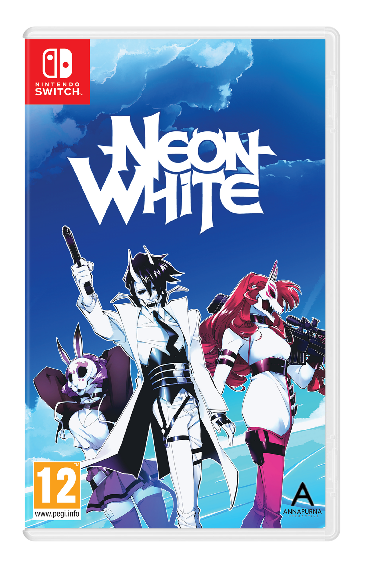 Neon White fysisk Nintendo Switch-spilæske