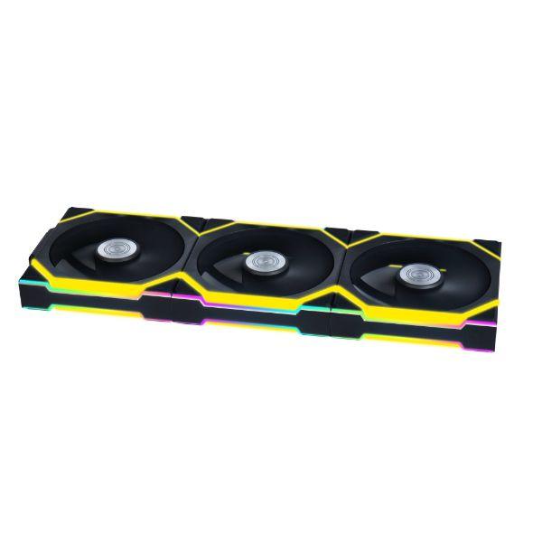 Lian Li UNI FAN SL Trådlös, 3-pack, Svart - 120mm