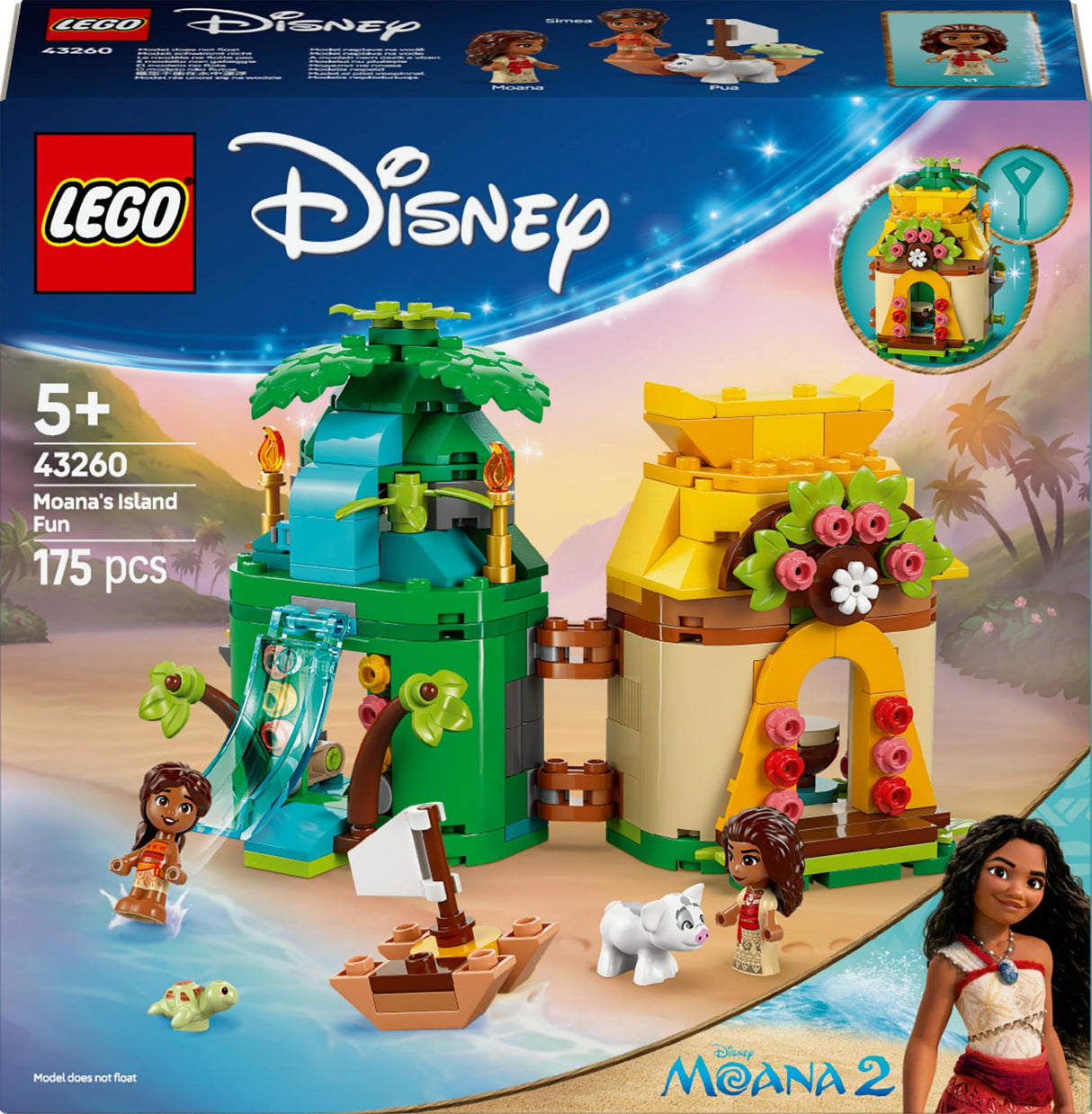 LEGO 43260 Disney Princess Vaiana's Island Fun, construction toy LEGO