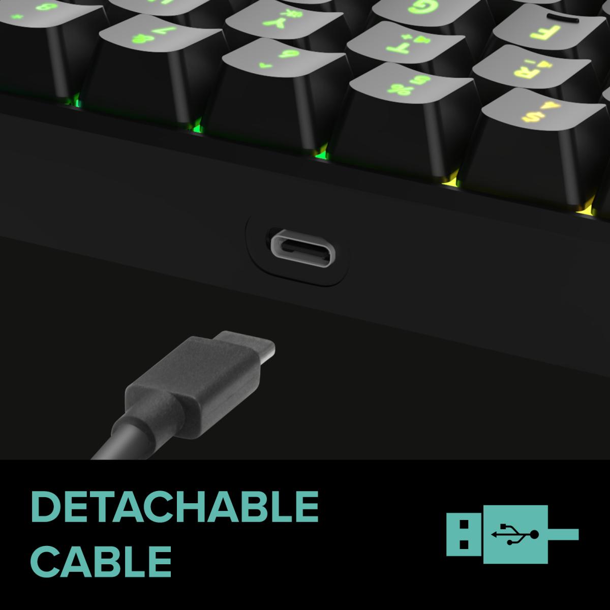 Speedlink - LETOS RGB 60% Gaming Keyboard - US Layout - Black Speedlink