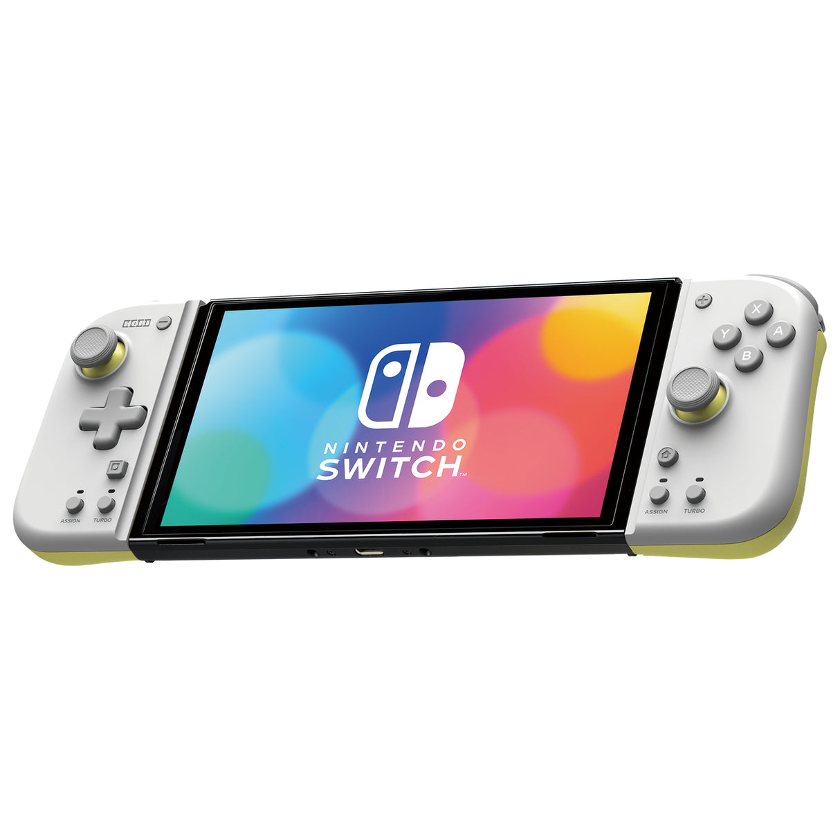 HORI Split Pad Compact - Light Gray/Yellow HORI
