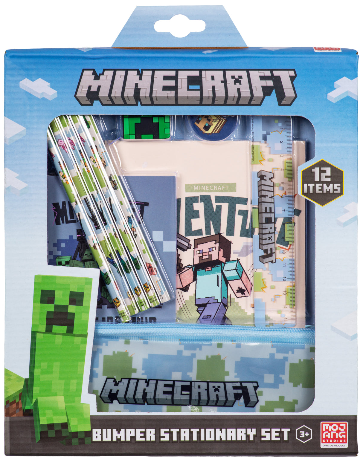 Minecraft Stationery Set – 12 dele