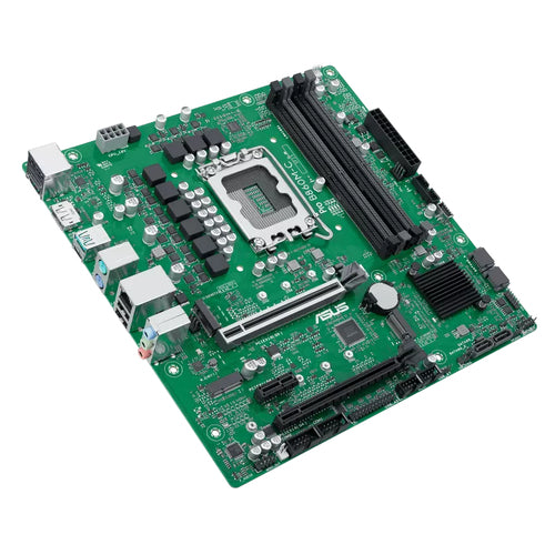ASUS PRO B860M-C-CSM – bundkort set fra modsat skrå vinkel