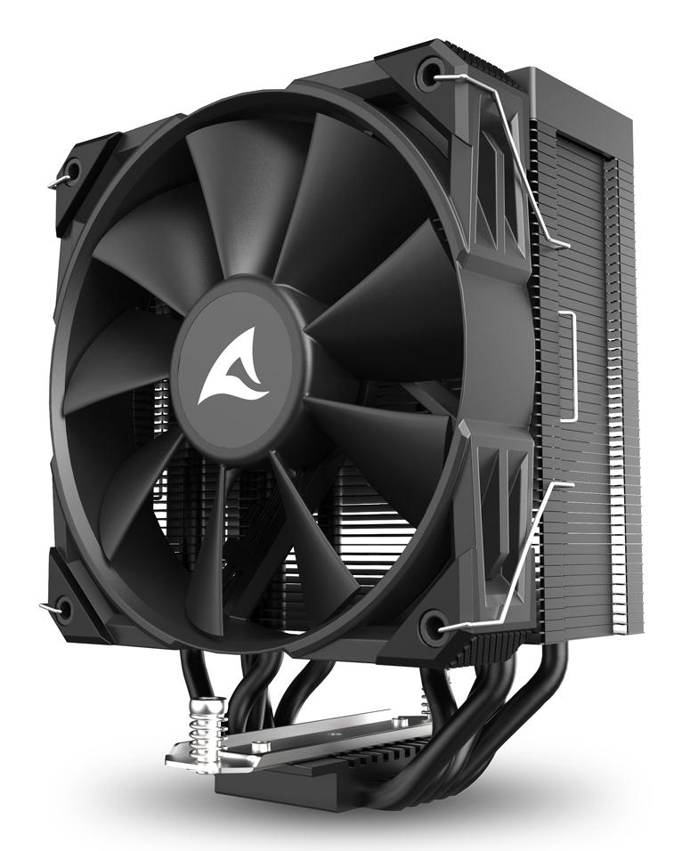 Sharkoon A50 Black 230W TDP 5-Heatpipe 120mm PWM FDB CPU Air Cooler Sharkoon