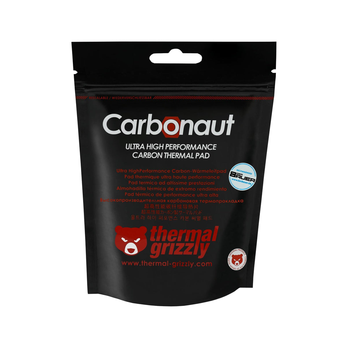 Thermal Grizzly Carbonaut Thermal Pad - 31 mm- 25 mm- 0,2 mm Thermal Grizzly