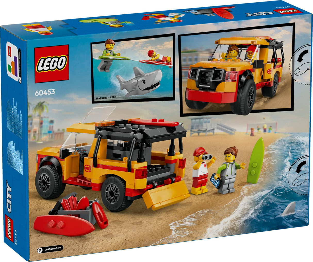 LEGO 60453 City Lifeguard Emergency Vehicle, Construction Toy LEGO