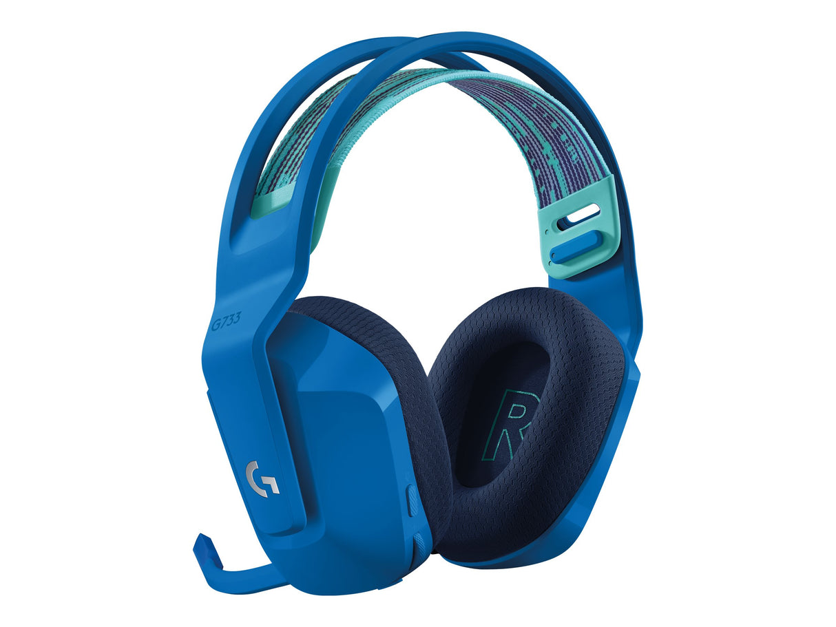Logitech G G733 LIGHTSPEED Wireless RGB Gaming Headset Trådløs Headset Blå