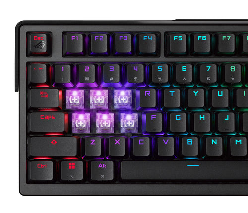 ASUS ROG Azoth Extreme – nærbillede af produktets detaljer