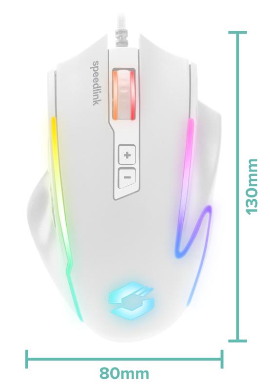 Speedlink - DECUS NX RGB Gaming Mouse - White Speedlink