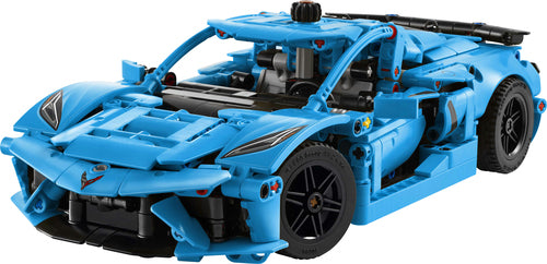 LEGO Technic 42217 – Chevrolet Corvette Stingray – Blå – blå Corvette Stingray-model med åben dør