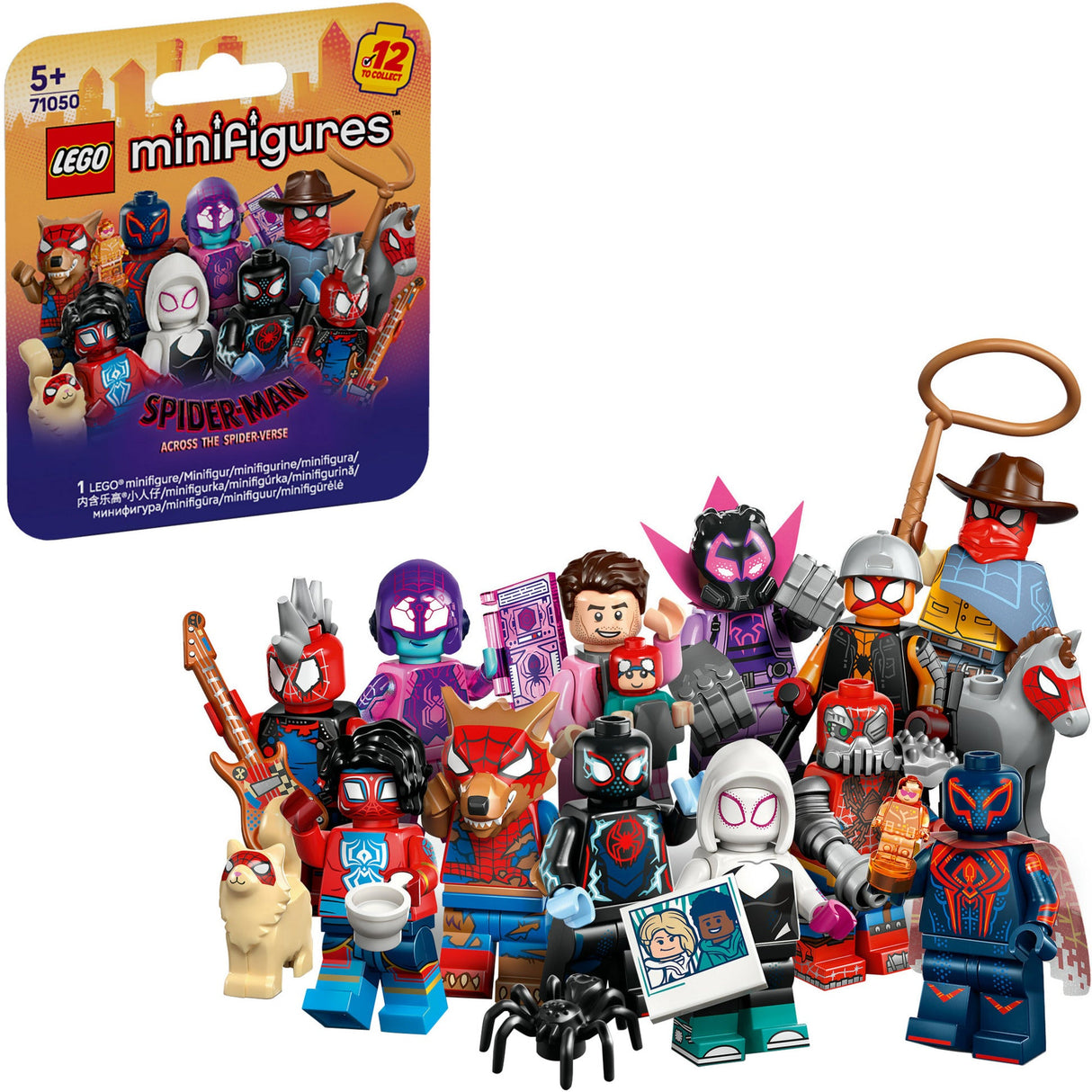 LEGO 71050 Minifigures Spider Man: Across the Spider-Verse, construction toy assorted item, one figure Lego