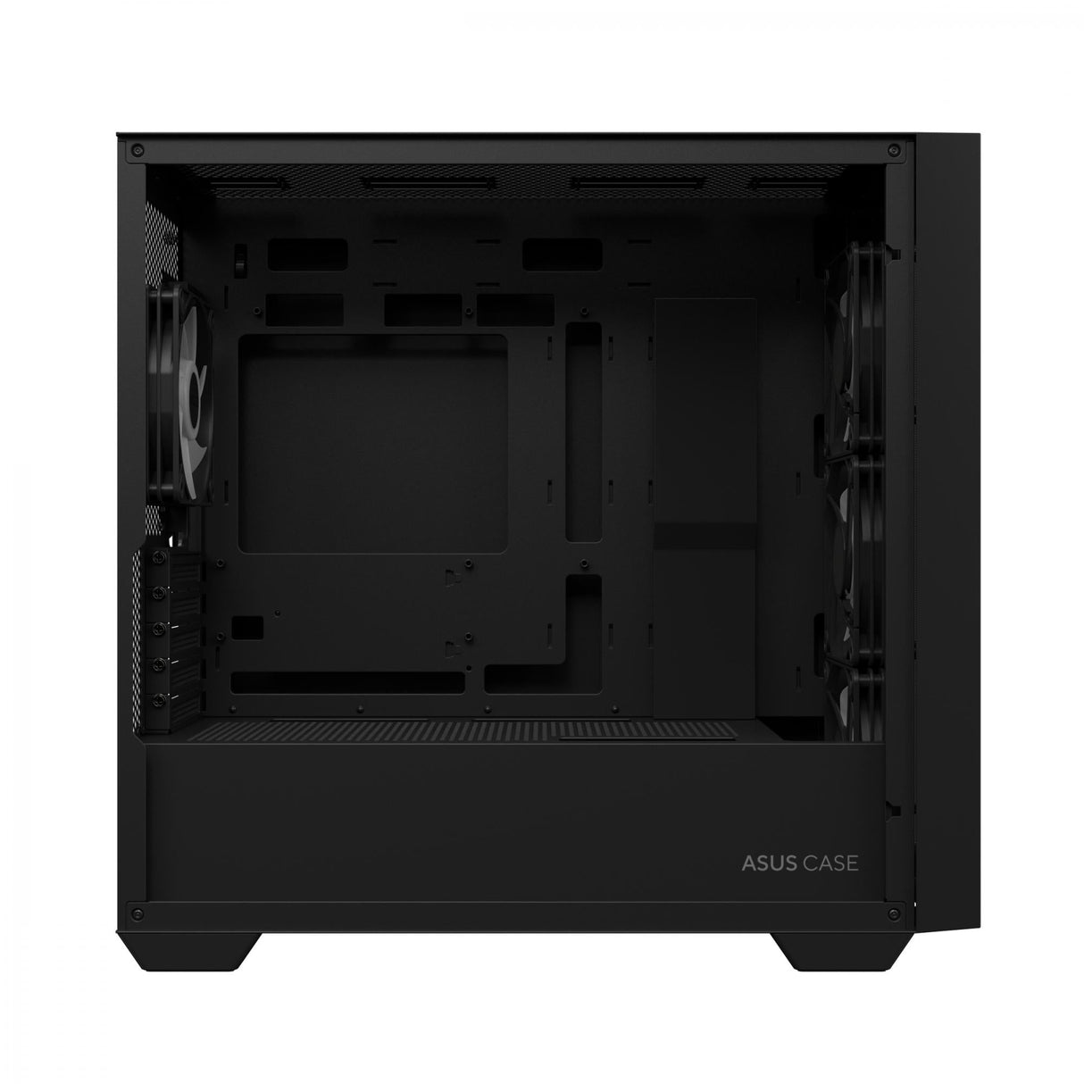 ASUS A21 PLUS mATX Case with 4 Pre-installed ARGB Fans, BTF support - Black ASUS