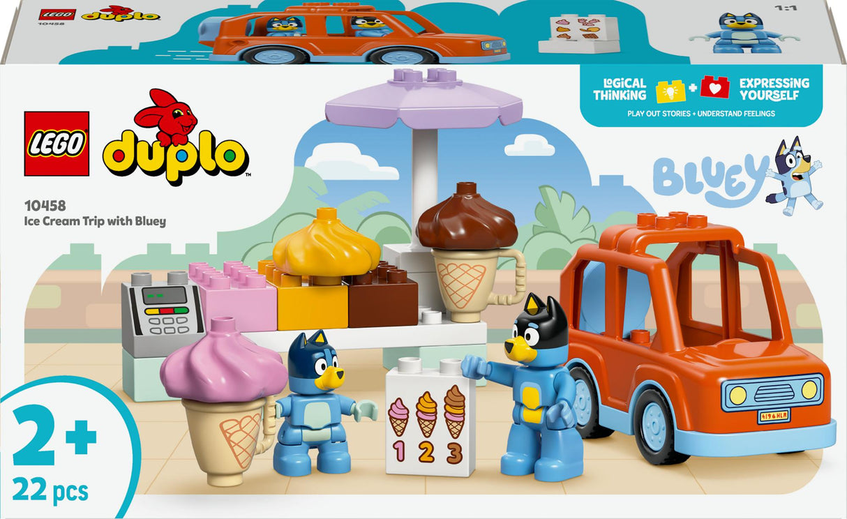 LEGO - DUPLO Bluey - Ice Cream Trip with Bluey (10458) LEGO