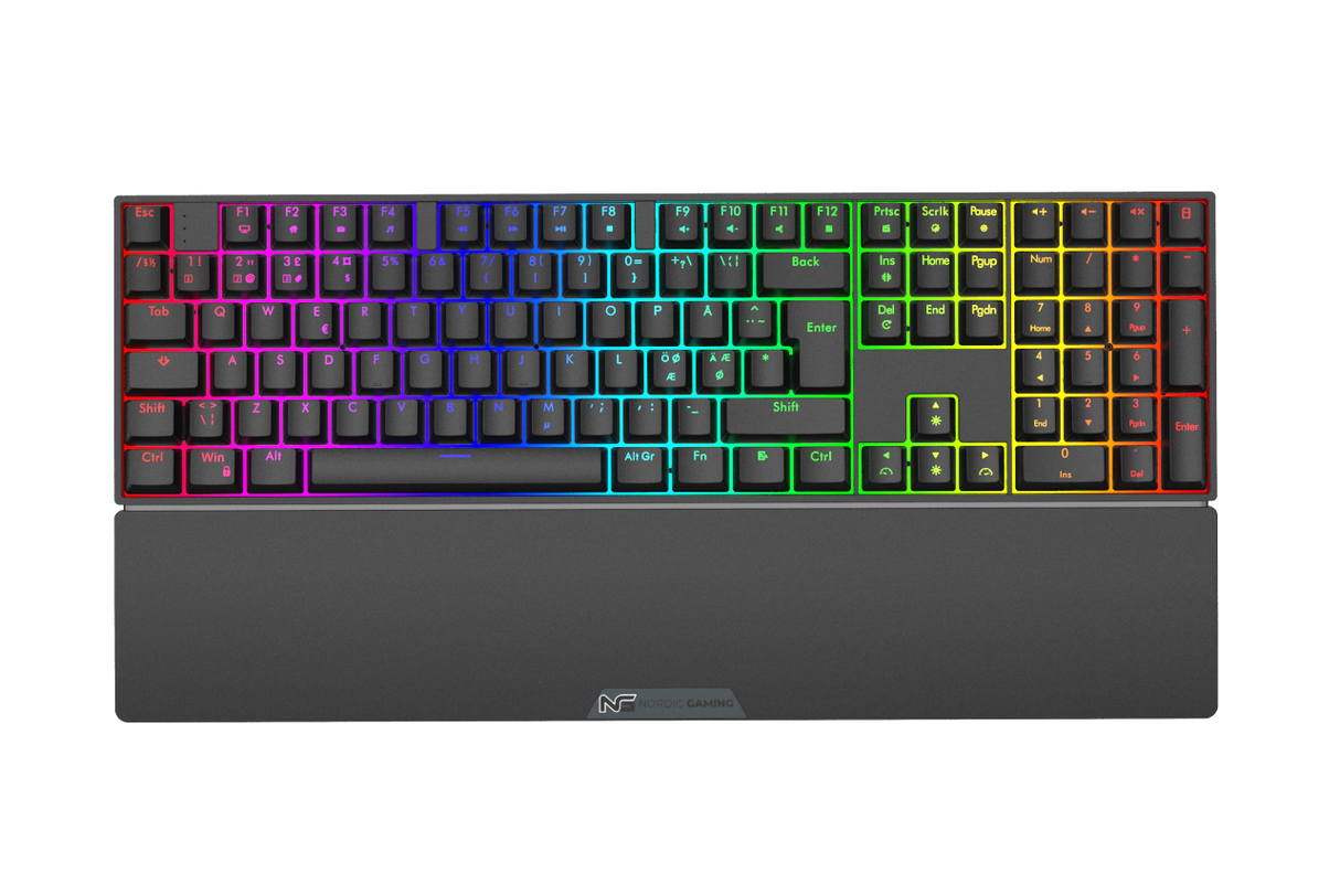 Nordic Gaming Operator Tastatur Mekanisk RGB/16,8 millioner farver