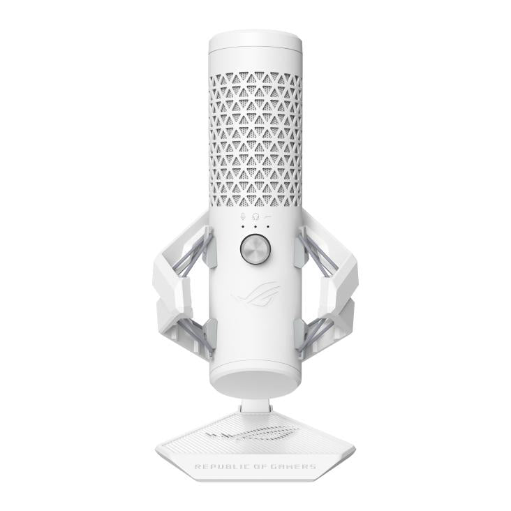 ASUS ROG CARNYX Professional Cardioid Condenser USB Gaming Microphone with RGB - Moonlight White ASUS