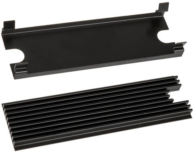Thermal Grizzly M.2 SSD Cooler - including 2x thermal pads, support 2280 M.2 SSDs Thermal Grizzly