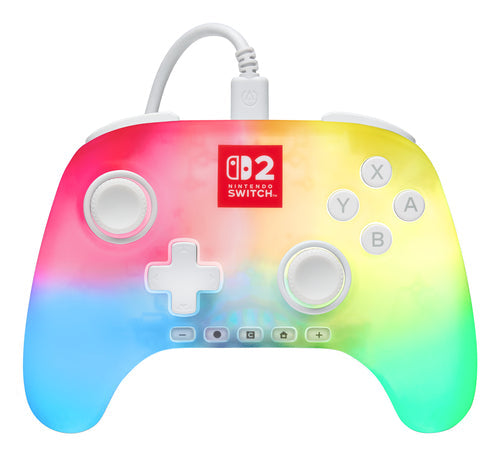 PowerA Advantage Wired Controller for Nintendo Switch 2 with Lumectra - White PowerA