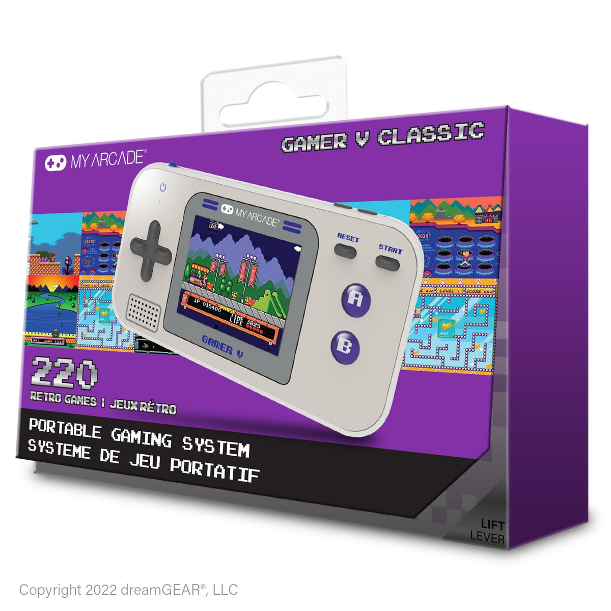 dreamGear My Arcade Gamer V Classic (220 in 1) Gray & Purple dreamGEAR