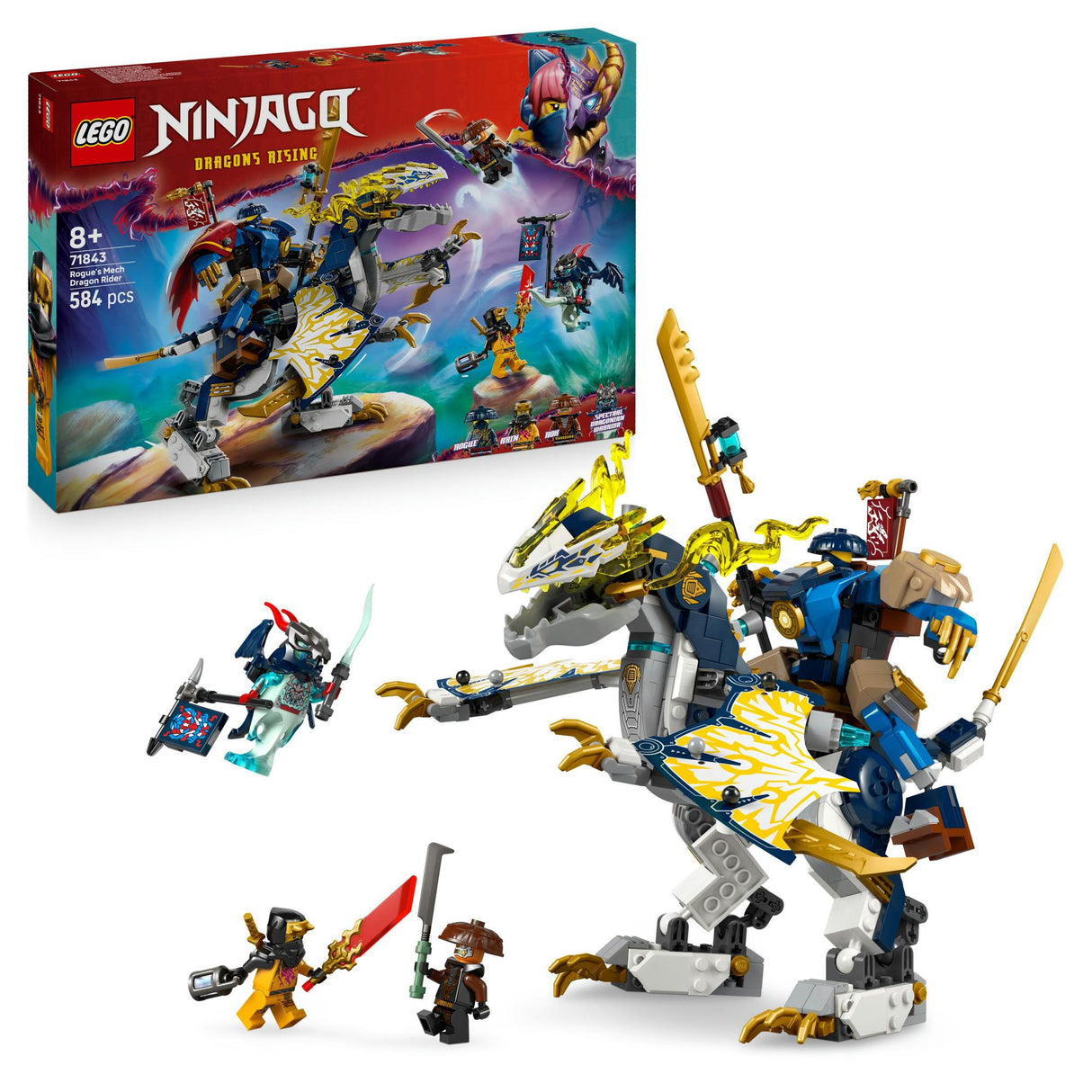 LEGO - Ninjago - Rogue’s Mech Dragon Rider (71843) LEGO