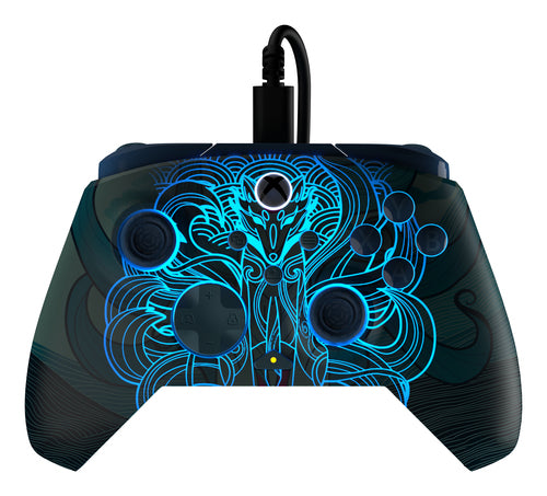 Turtle Beach Rematch Advanced Blue Kitsune – Xbox/PC – Illustration af selvlysende motiv