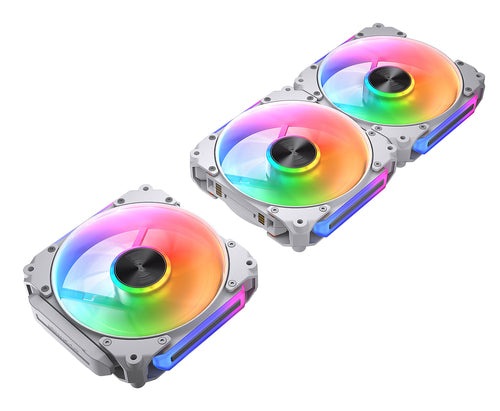 COUGAR Apolar 120 ARGB, hvid, 3 stk. kabinetblæser – produktdetalje
