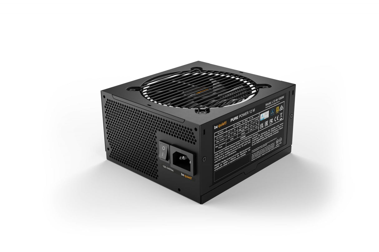 be quiet! Pure Power 12M 1000W, PC power supply (black, 5x PCIe, cable management, 1000 watts) Be quiet