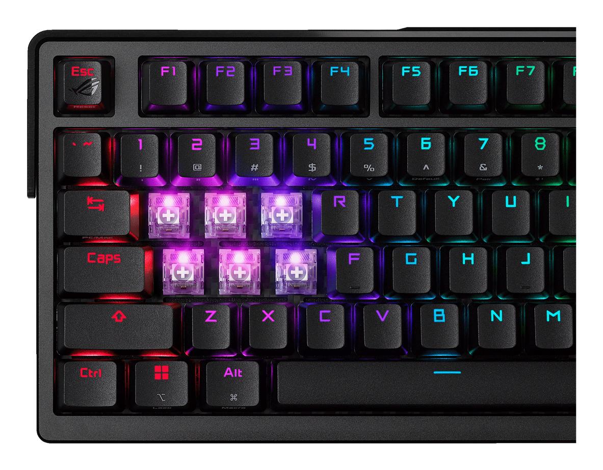 ASUS ROG AZOTH EXTREME 75% Wireless DIY Custom Gaming Keyboard, OLED display ASUS
