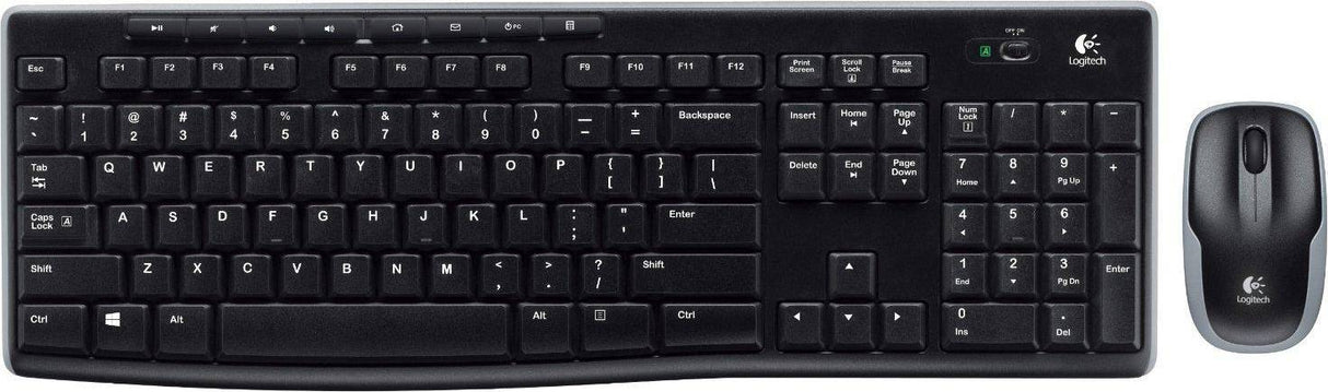Logitech - MK270 Wireless Keyboard and Mouse Combo Set - Nordic Layout Logitech