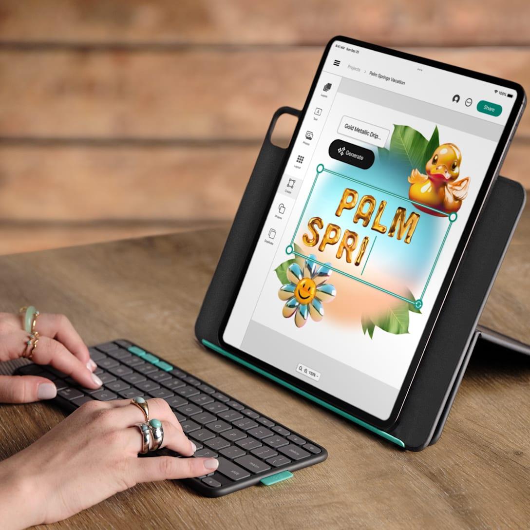 Logitech - Flip Folio for iPad Pro & Air 13'' - Graphite - Nordic Logitech