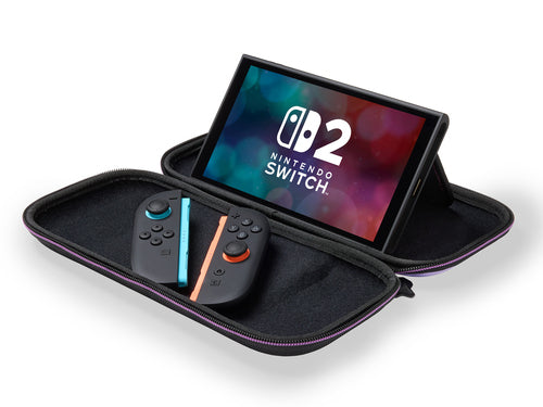 PowerA Metroid Prime 4: Beyond – Slim Case til Nintendo Switch 2 – etui brugt som konsolstander
