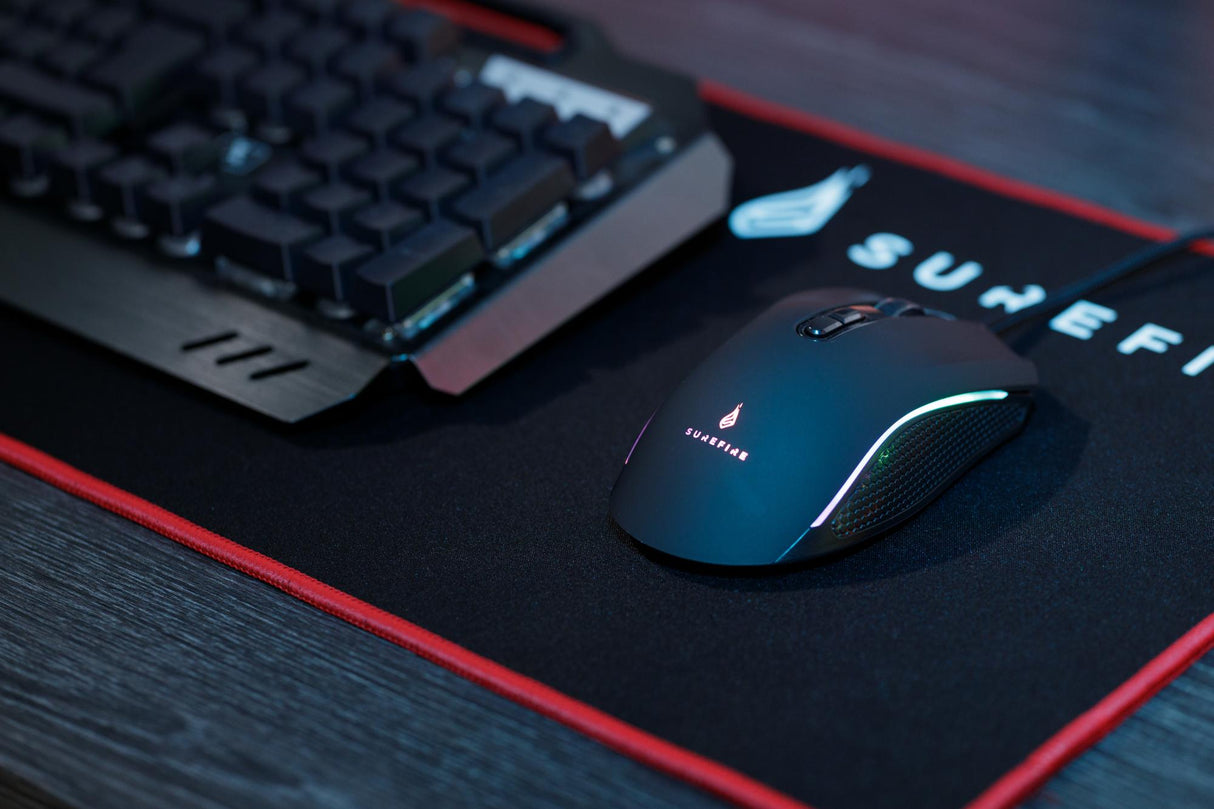 SUREFIRE - Hawk Claw Gamingmus med 7 knappar RGB