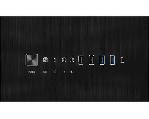 MSI MPG SEKIRA 500P – sort PC-kabinet – frontens tilslutninger