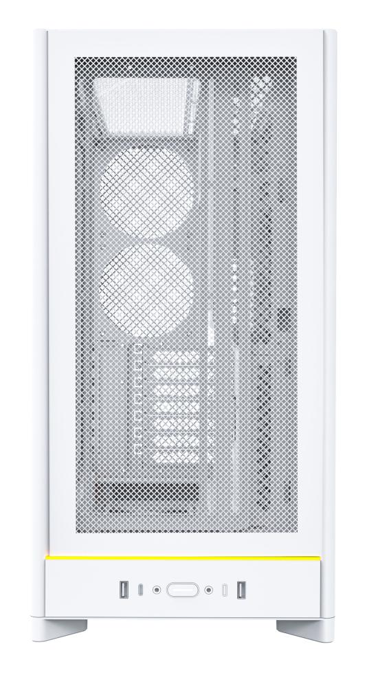 Montech HS01, Mesh front, ATX, no fans - White Telon Technology Co Ltd (Montech)