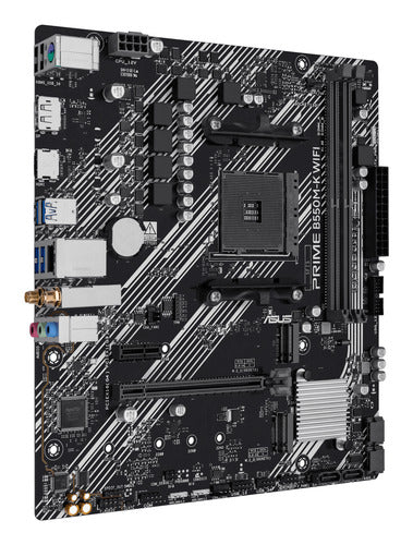 ASUS PRIME B550M-K WIFI – bundkort set skråt fra venstre