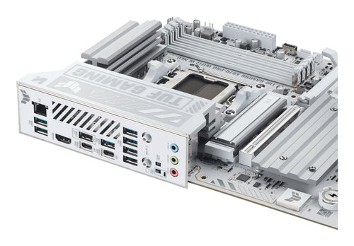 ASUS TUF GAMING X870-PRO WIFI7 W NEO – tilslutninger set fra siden