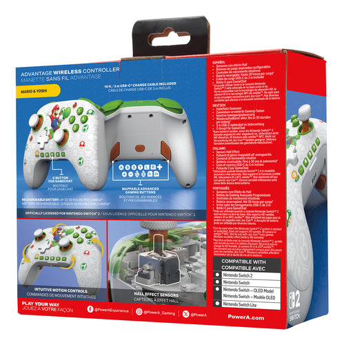 PowerA - Advantage Wireless Controller for Nintendo Switch 2 - Mario & Yoshi - billede 8