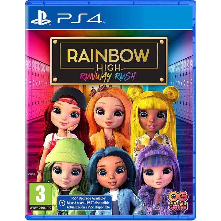 RAINBOW HIGH: RUNWAY RUSH – PlayStation 4 – spilomslag