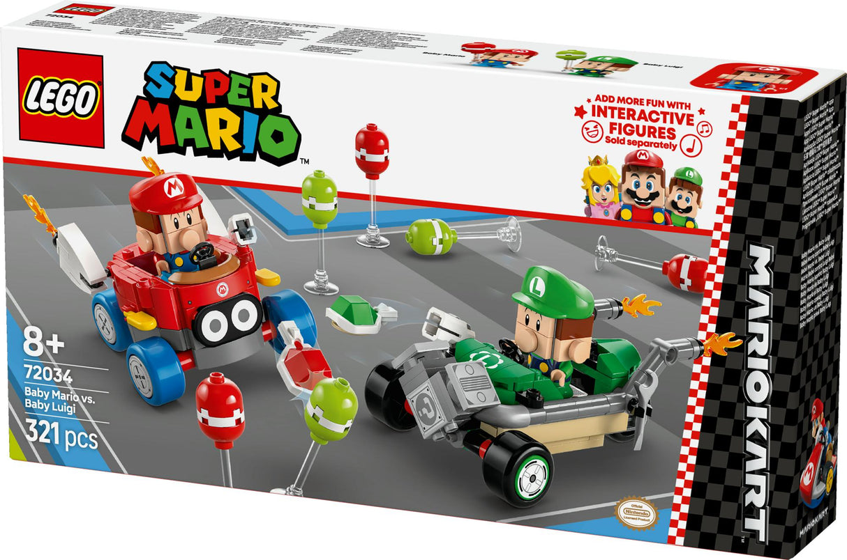LEGO 72034 Super Mario - Mario Kart: Baby Mario vs. Baby Luigi LEGO