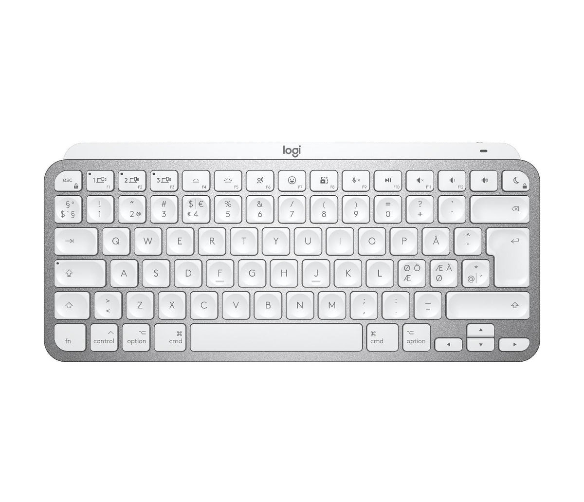 Logitech - MX Keys Mini For Mac Minimalist Wireless Illuminated Keyboard - Nordic Layout Logitech